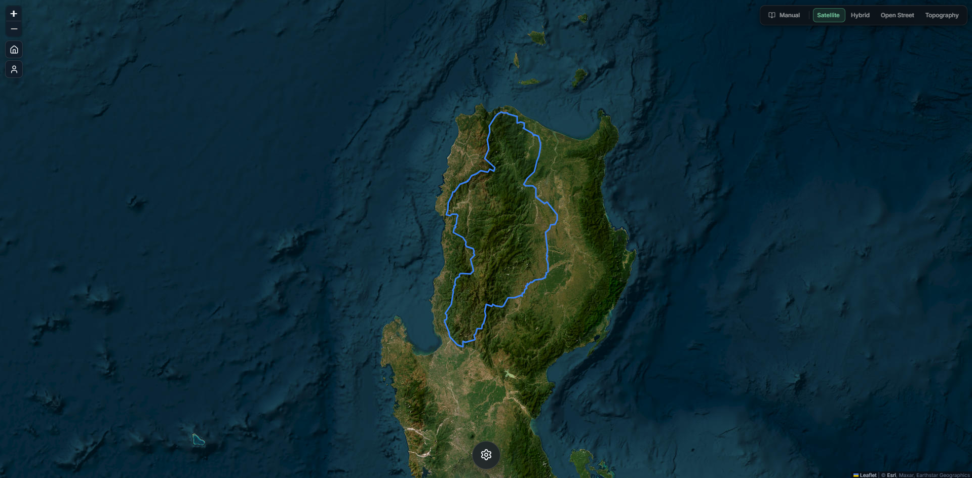 GeoStratum full map interface overview showing the Cordillera Administrative Region